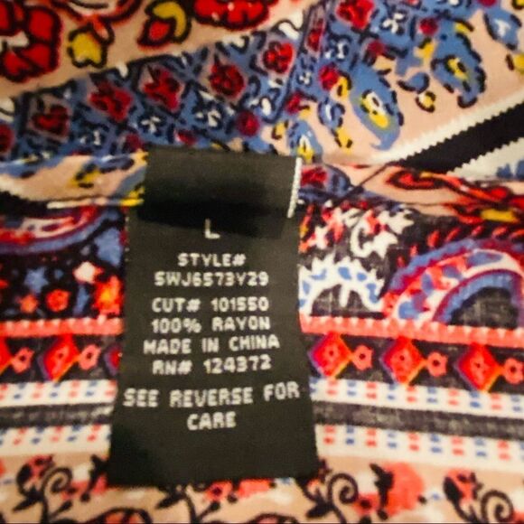 Love Tease Fringe Boho Kimono Cardigan Size Large - Picture 13 of 13